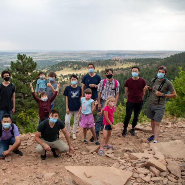 Hiking and picnic in Chautauqua Park in August 2020