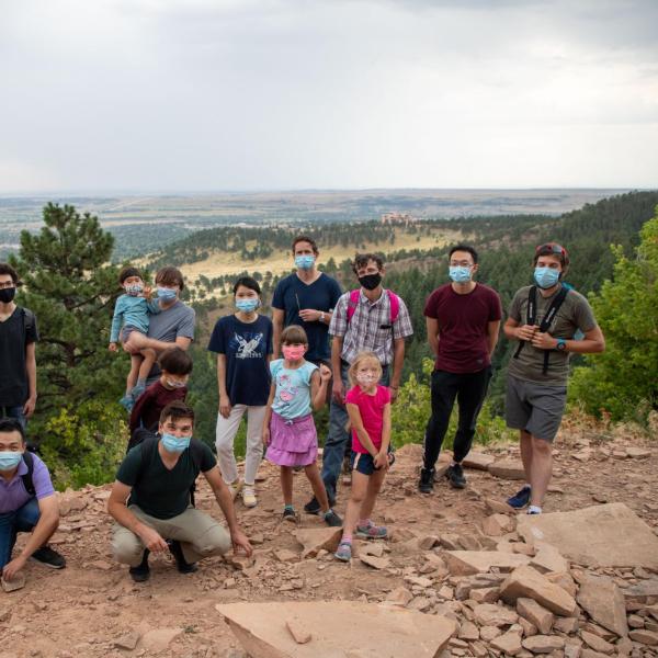 Hiking and picnic in Chautauqua Park in August 2020