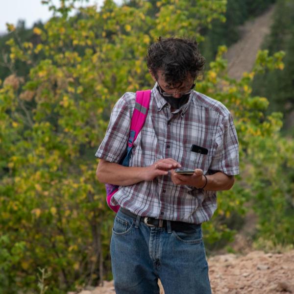 Hiking and picnic in Chautauqua Park in August 2020