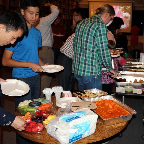 Holidays party in December of 2018