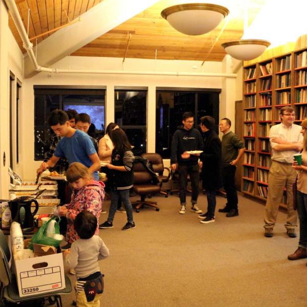 Holidays party in December of 2018