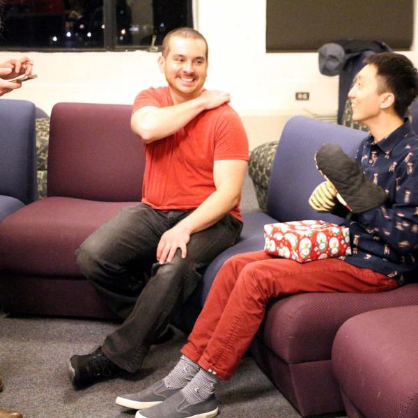 Holidays party in December of 2018