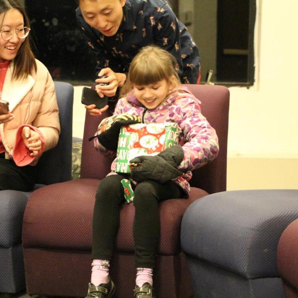 Holidays party in December of 2018