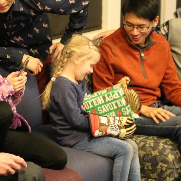 Holidays party in December of 2018