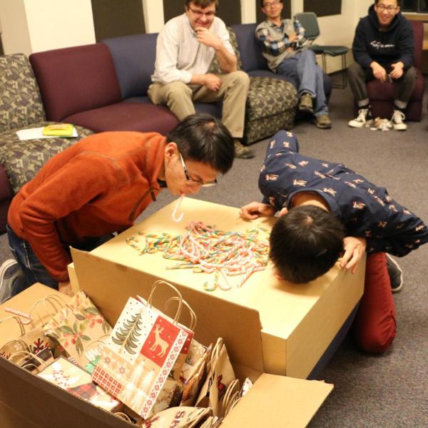 Holidays party in December of 2018