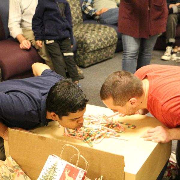 Holidays party in December of 2018