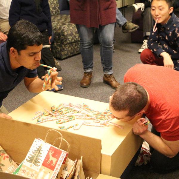 Holidays party in December of 2018