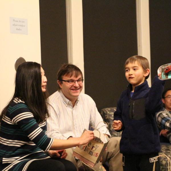 Holidays party in December of 2018