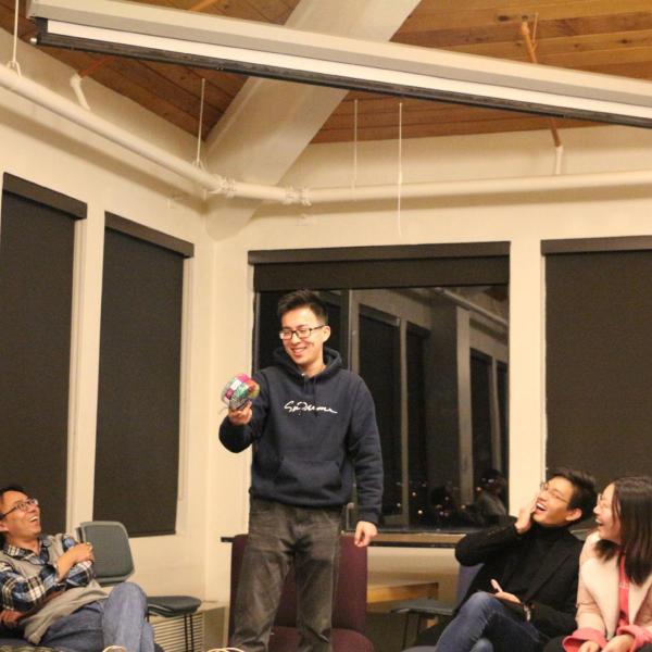 Holidays party in December of 2018
