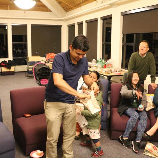 Holidays party in December of 2018