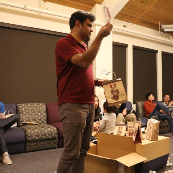 Holidays party in December of 2018