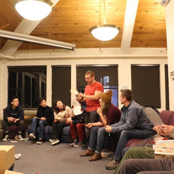Holidays party in December of 2018
