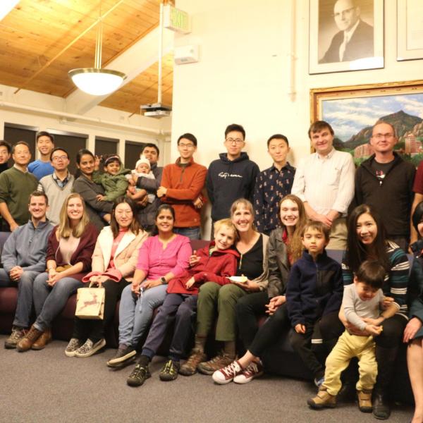 Holidays party in December of 2018