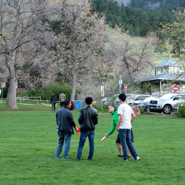 Hiking and picnic in Chautauqua Park in May 2019