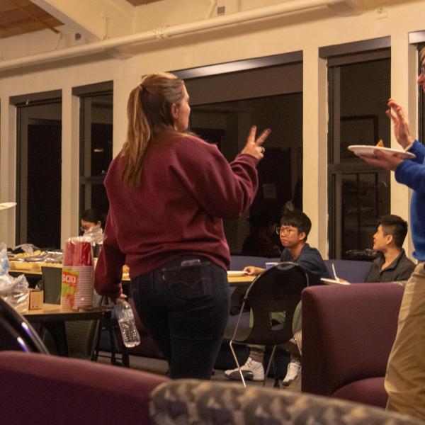 Holidays party in December of 2019