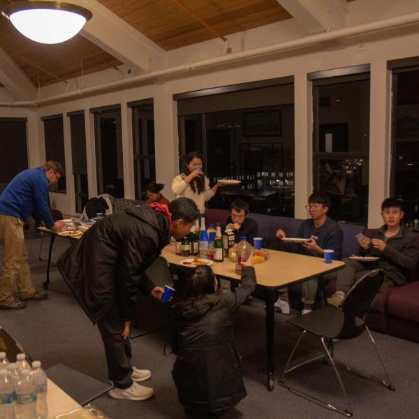 Holidays party in December of 2019