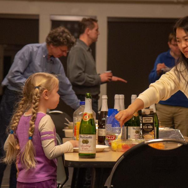 Holidays party in December of 2019