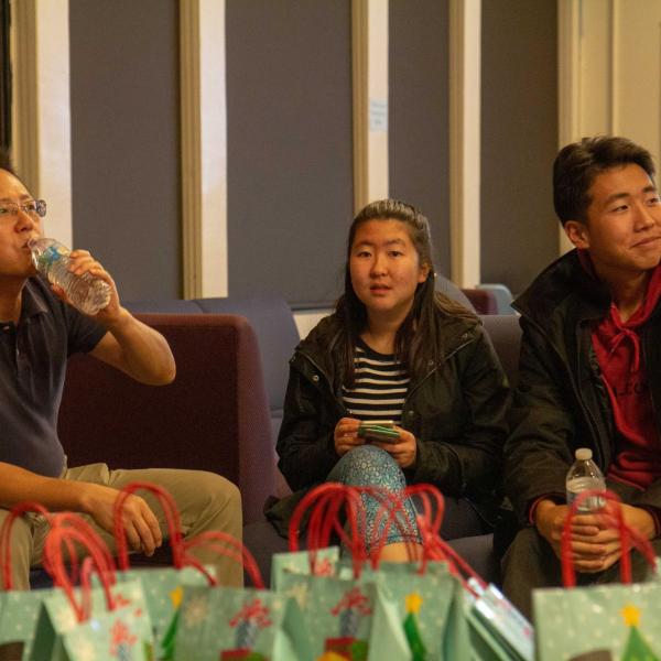 Holidays party in December of 2019