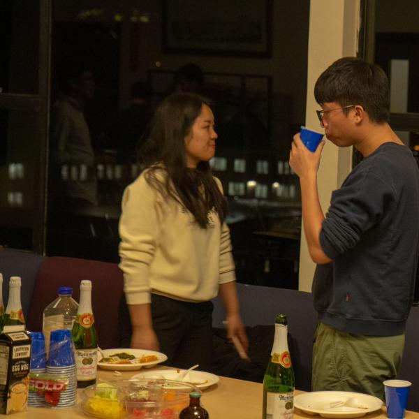 Holidays party in December of 2019