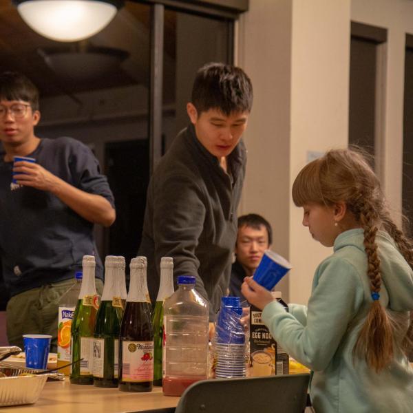 Holidays party in December of 2019