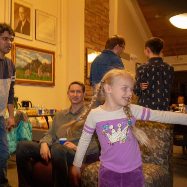 Holidays party in December of 2019