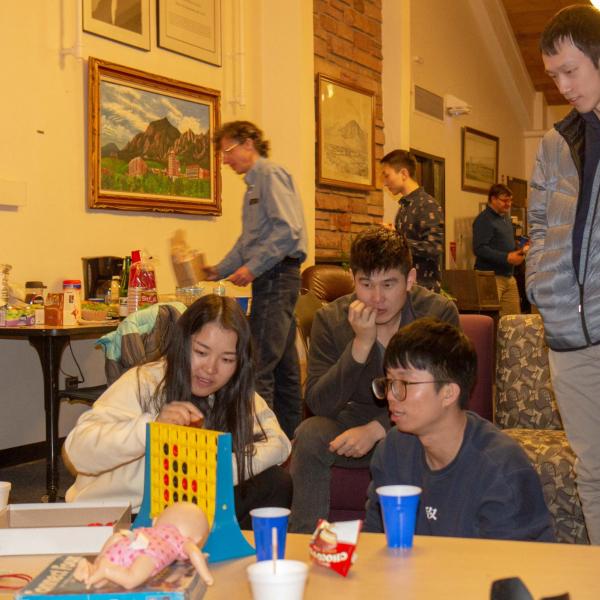 Holidays party in December of 2019