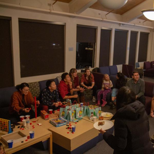 Holidays party in December of 2019