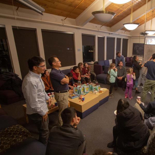 Holidays party in December of 2019