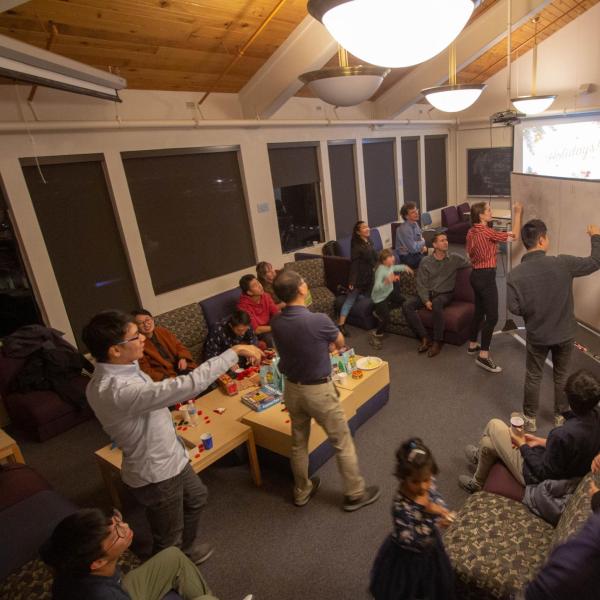 Holidays party in December of 2019