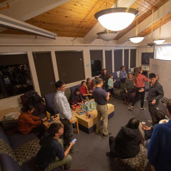 Holidays party in December of 2019