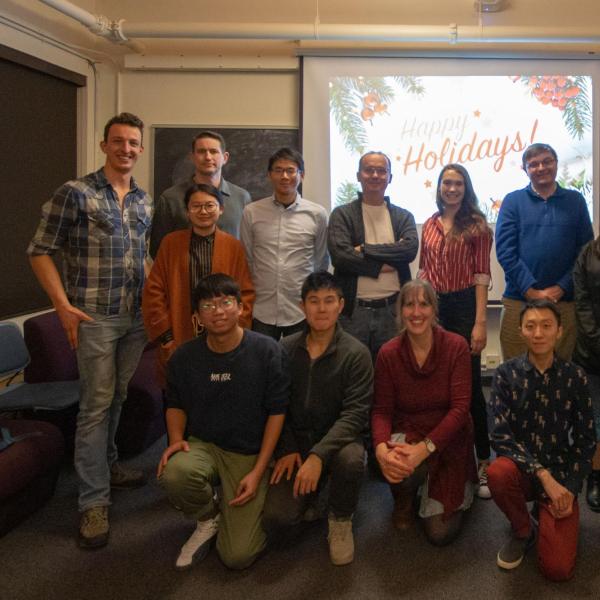 Holidays party in December of 2019