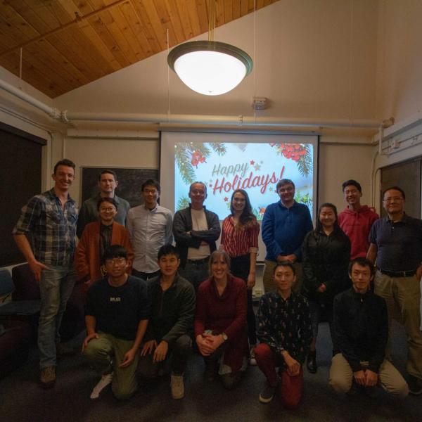 Holidays party in December of 2019