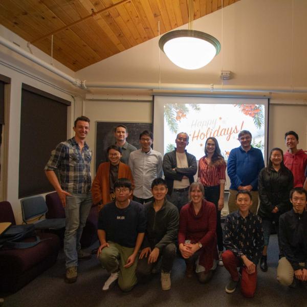 Holidays party in December of 2019