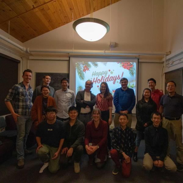 Holidays party in December of 2019
