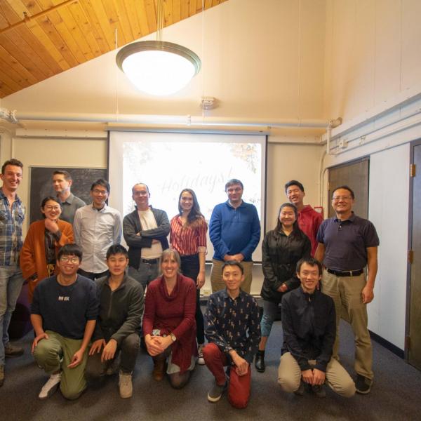 Holidays party in December of 2019