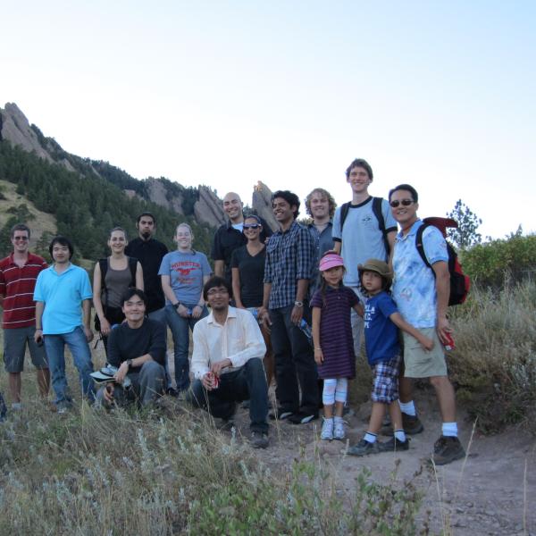 lots of fun during a group hike in 2010