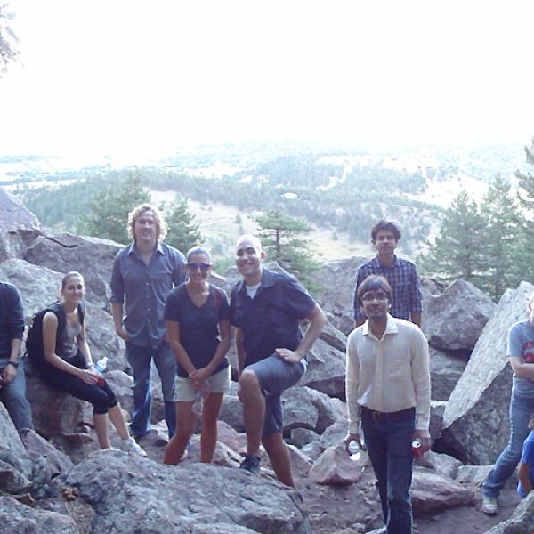A group at the top of Flatirons in 2009