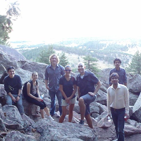 A group at the top of Flatirons in 2009