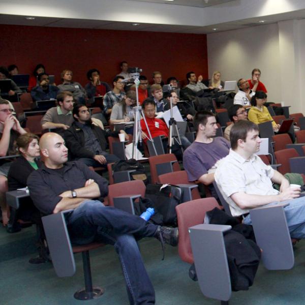 Group members attending lectures at the I-CAMP 2010 summer school in Australia in 2010