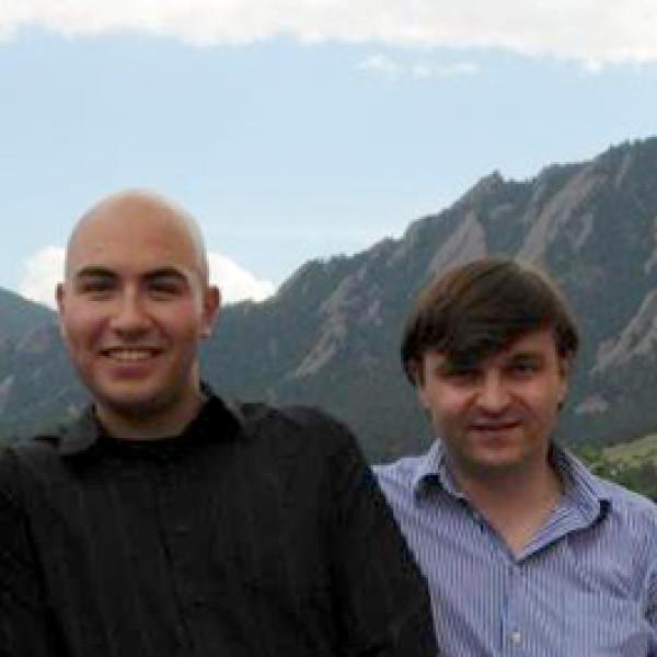 Group members in front of Flatirons in 2009