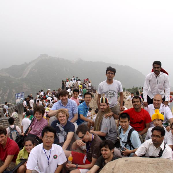 At the Great Wall of China during I-CAMP 2009 in China