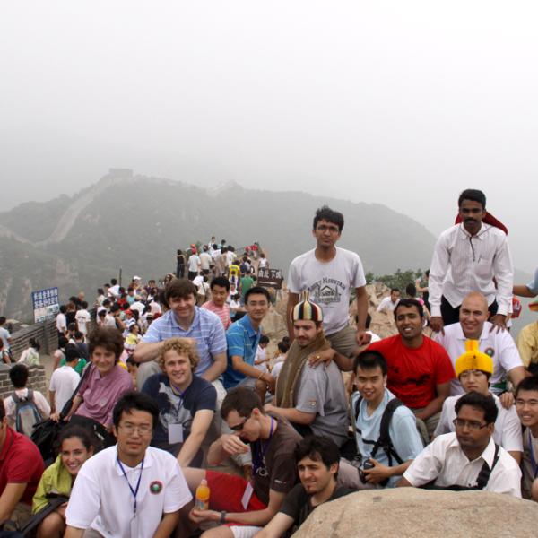 At the Great Wall of China during I-CAMP 2009 in China