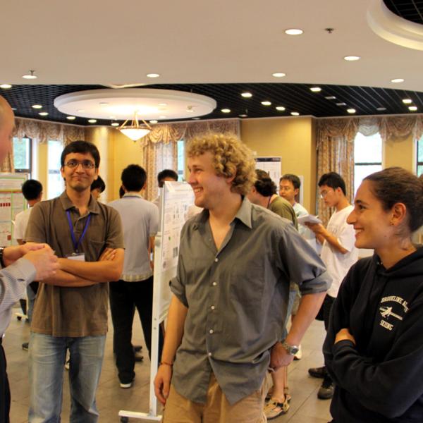 Group members at the Qingdao poster session during I-CAMP 2009 in China