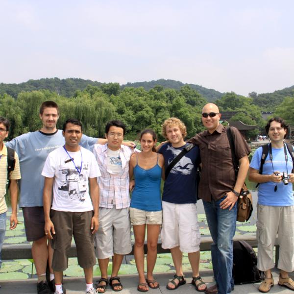 Group members in Hangzhou during I-CAMP 2009 in China