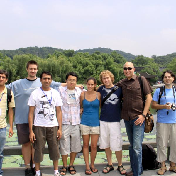 Group members in Hangzhou during I-CAMP 2009 in China