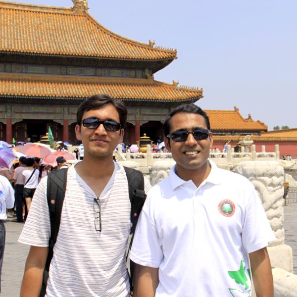 Rahul Trivedi and Rajdeep Deb in Beijing during the I-CAMP 2009 in China