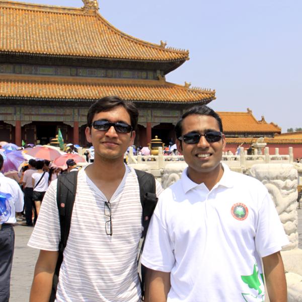 Rahul Trivedi and Rajdeep Deb in Beijing during the I-CAMP 2009 in China