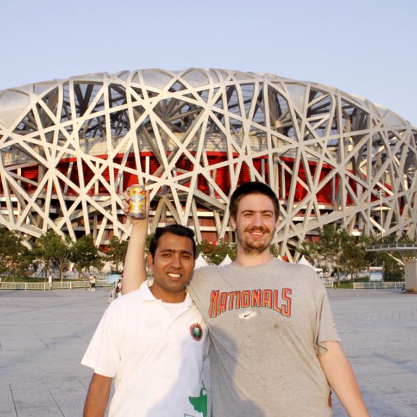 Rajdeep Deb and Julian Evans in Beijing during the I-CAMP 2009 in China