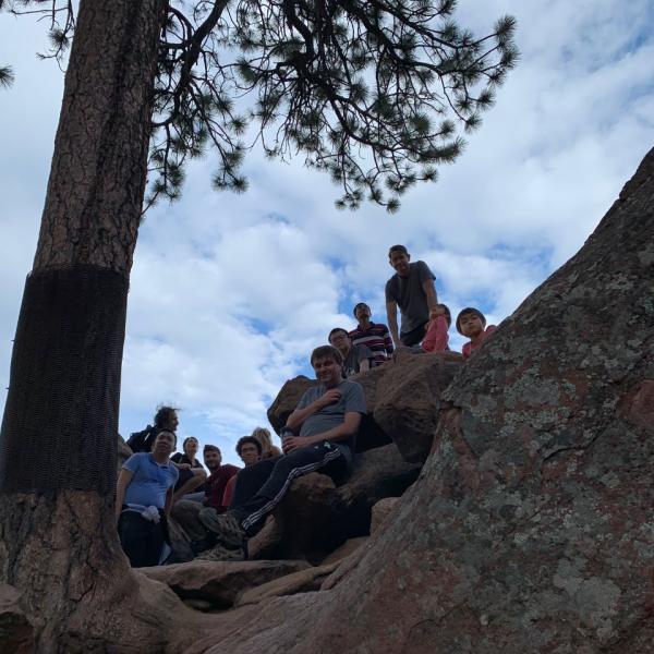 Group hike in May of 2021