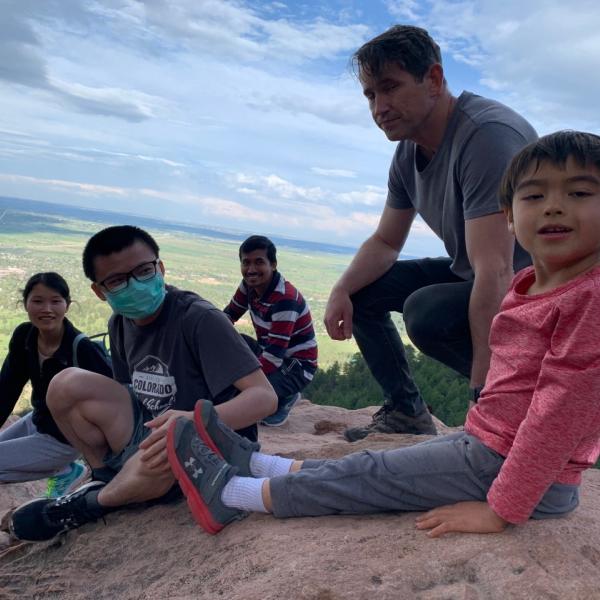 Group hike in May of 2021
